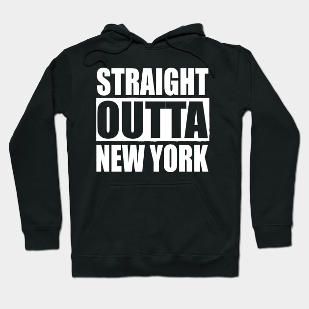 Straight Outta New York Hoodie by PlanetMonkey